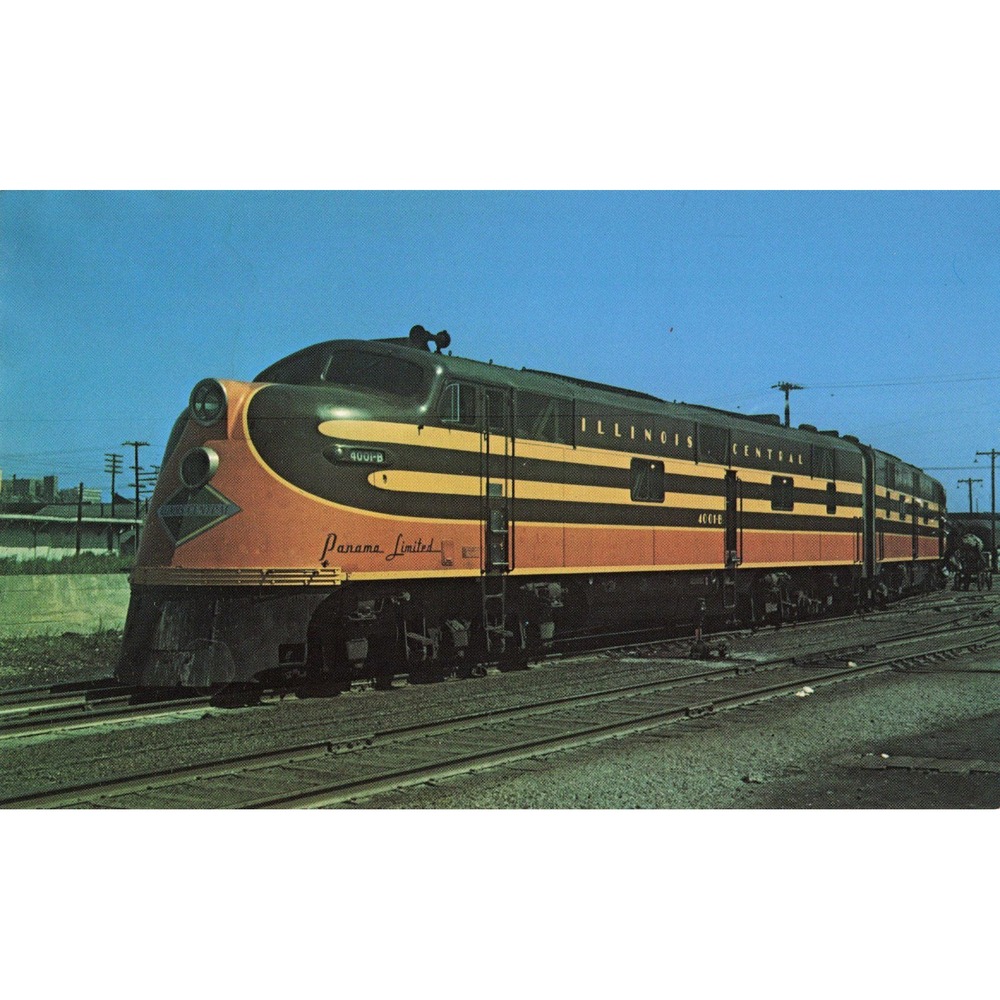 IC Illinois Central Panama Limited E6 Diesel Locomotive #4001-B Vanishing Vistas